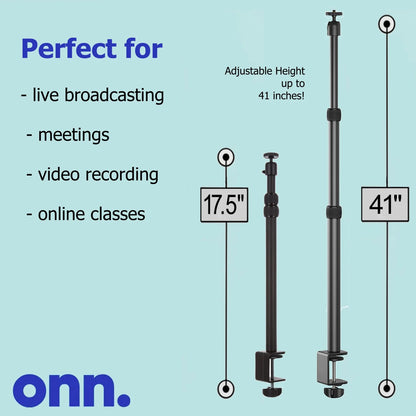 Desk / Table Mount for Auxiliary Arm for Streaming and Mounting DSLR, Phone, Ring Light, Webcam, Cameras