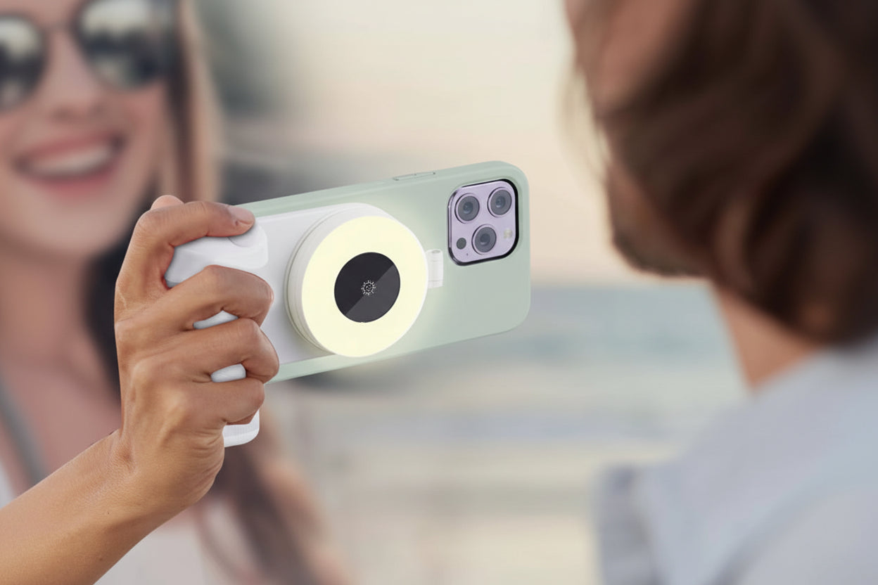 For Magsafe Magnetic Pocket Light Three-Level Adjustment Led Fill Light Phone Selfie Light for Iphone 12-15 Series Makeup Vlog